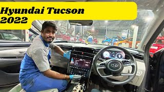 Hyundai TUCSON 2022 high Definition Wide Audio Screen removing step