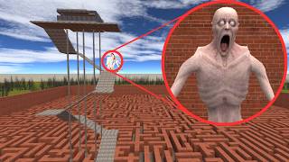 Surviving SCP-096 in the Biggest Maze Ever   #scp096 #Gmod