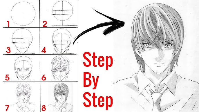 How-to-draw-L-(Ryuzaki)-from-Death-Note, متعة الرسم