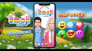 My Emoji River - Fun Emoji Match 3 Game screenshot 1