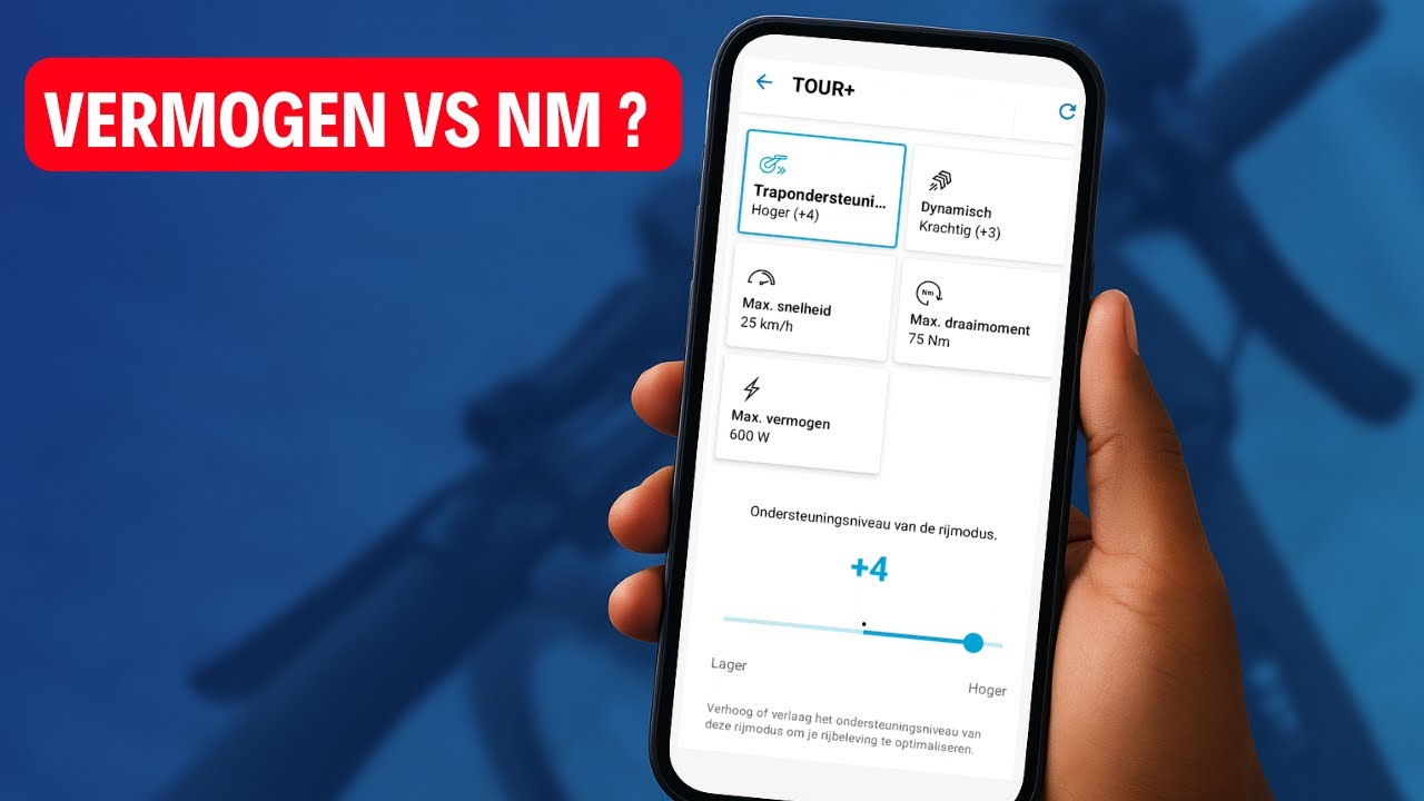 Pas Je Ondersteuningstand Aan Naar Wens (Koppel, Dynamisch en Vermogen) | Bosch eBike Flow App