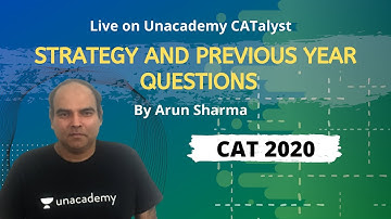 QUARANTINE BATCH | Strategy and Previous year questions for CAT 2020 | By  Arun Sharma