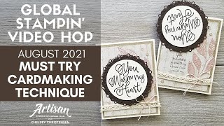Must Try Cardmaking Technique - Global Stampin' Video Hop August 2021 - Stampin' Up!
