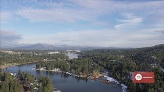 Spokane River in Post Falls, Idaho Drone Footage