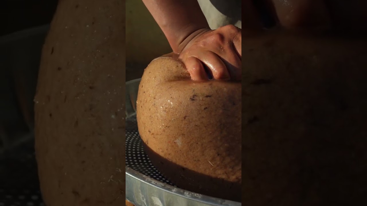 Grind Fresh Taro to Create Spicy & Sour Noodles - Homemade Delight