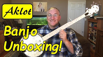 Aklot 5-string open back banjo unboxing!