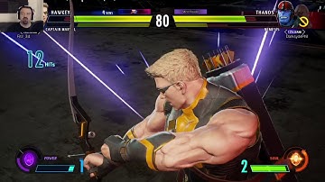 Marvel vs. Capcom Launch MP pt100 - vs. Captain Marvel/Hawkeye