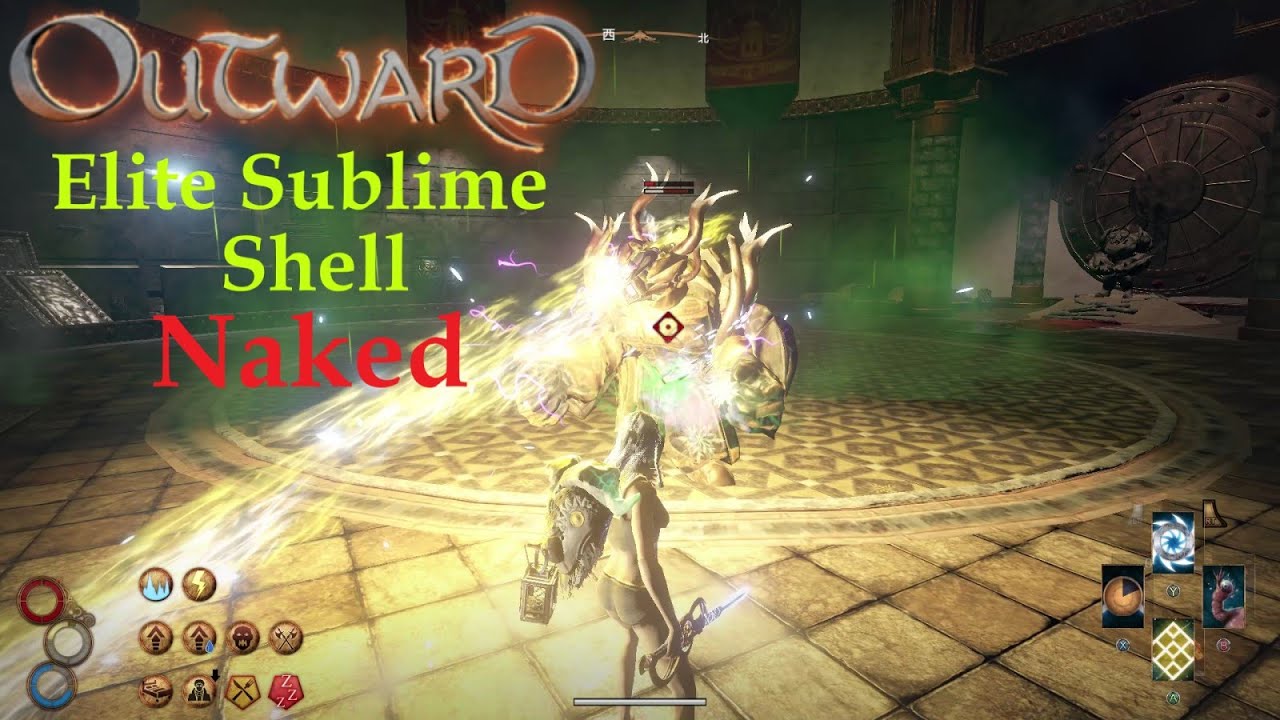 【OUTWARD】 物质世界 | Boss | Elite Sublime Shell X OP Chakram Hex build (Naked)