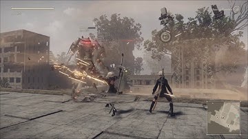 Nier Automata: 2B vs. Father Servo (Black Belt, Hard Mode, No Hit, Underleveled)
