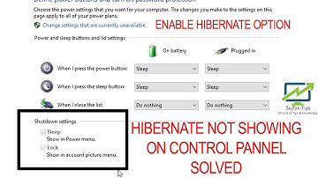 Fixed | Not showing hibernate in control panel | How to enable and disable hibernate in windows 10