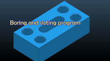 #VMC/Machine# Pe boring and sloting Program in delcam software