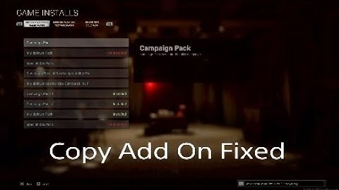 How To Fix Copy Add On Loop For Call Of Duty Modern Warfare
