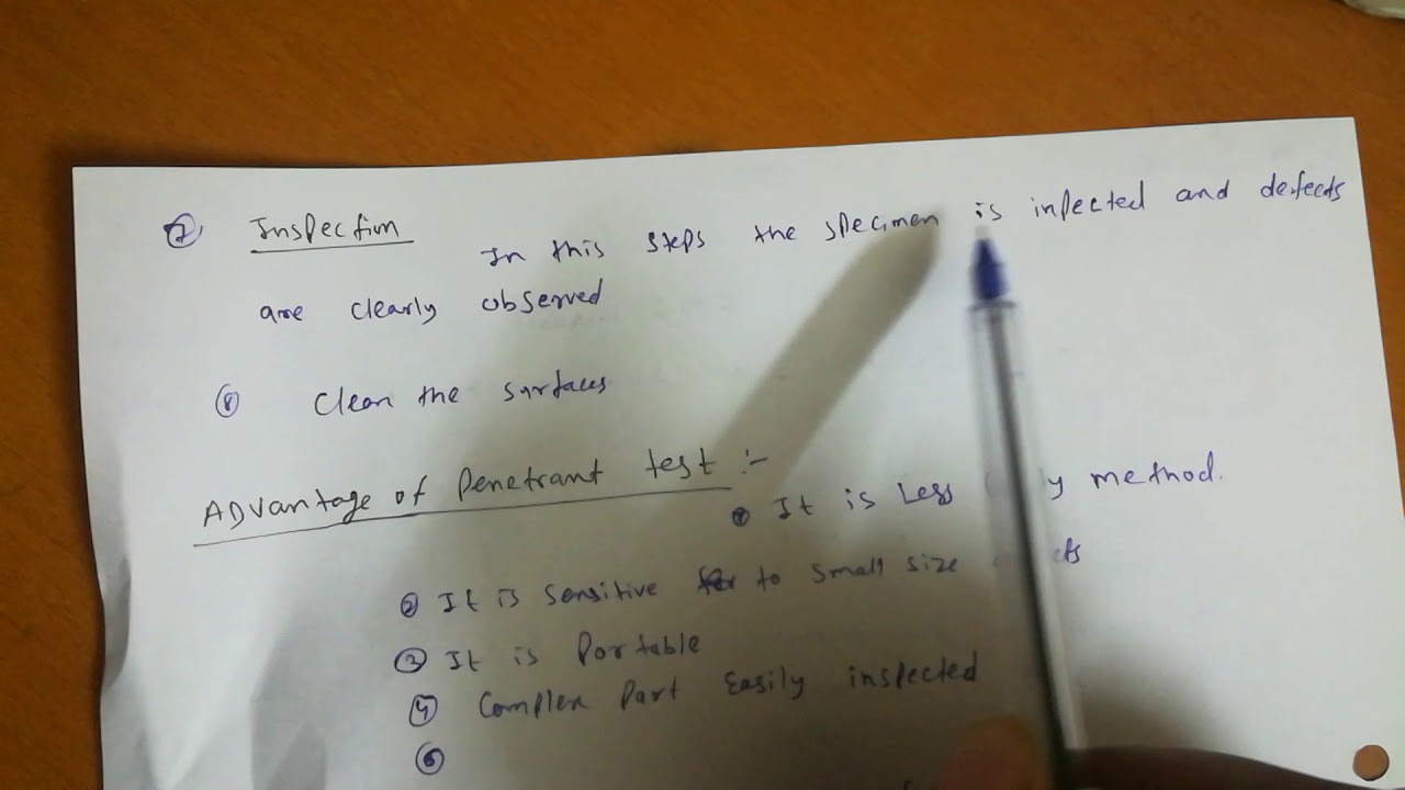 penetrant testing || penetrant test in NDT || advantage and disadvantage of panetrant test