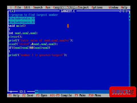 Find Largest number in c programming language