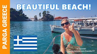 PARGA, GREECE -  Lichnos Beach a Short Taxi Boat Ride from Parga Town