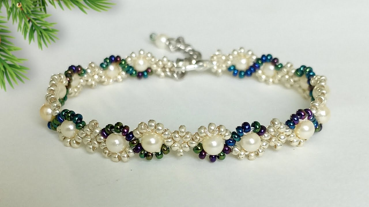 How to make a beautiful bracelet || bracelet making with beads ...