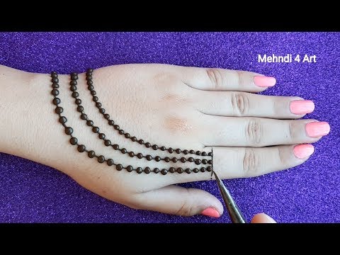 Beautiful Jewellery Mehndi Design back hand | Mehndi Design for Hands ...