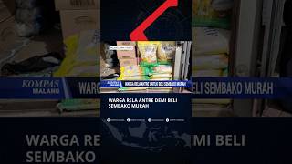 Residents In Malang City Willingly Queue To Buy Cheap Groceries