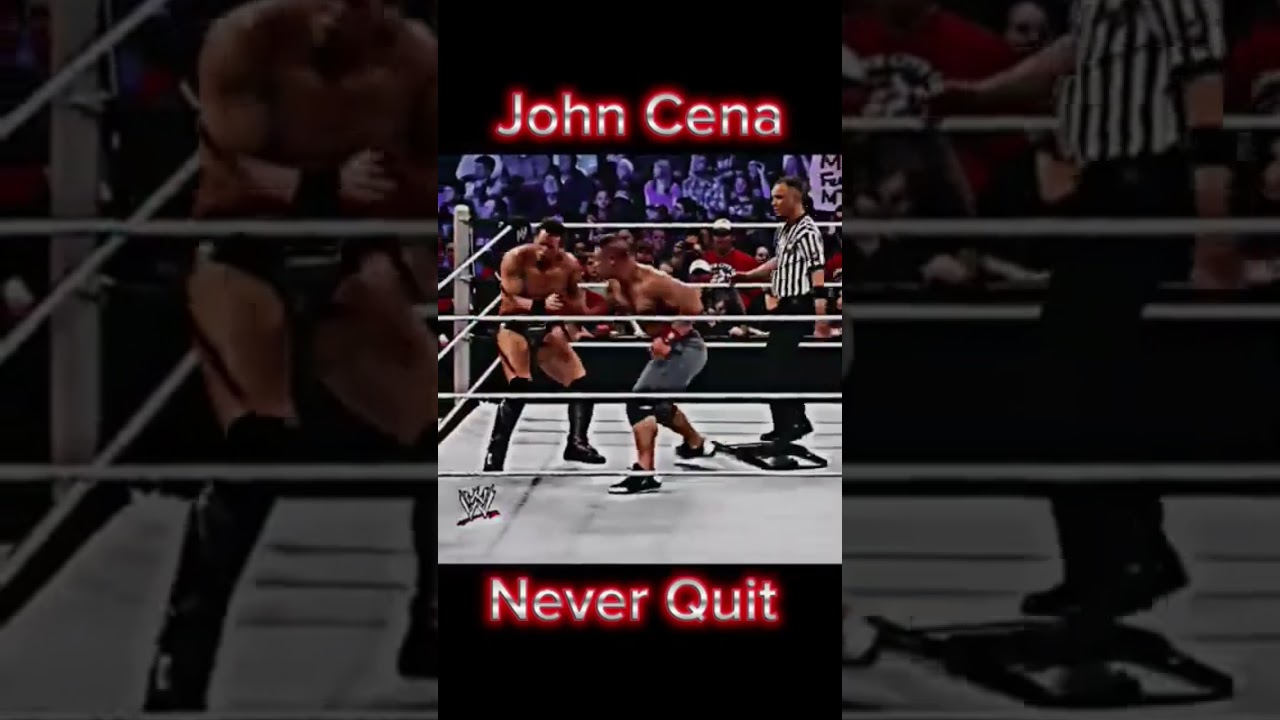 JOHN CENA NEVER QUIT ☠️!! 
