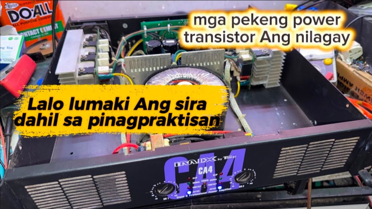 Trident ca4 power amplifier lalo lumala ang sira dahil pinagpraktisan daw iba tips kung panu ayusin