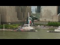ORACLE TEAM USA takes flight on the Hudson
