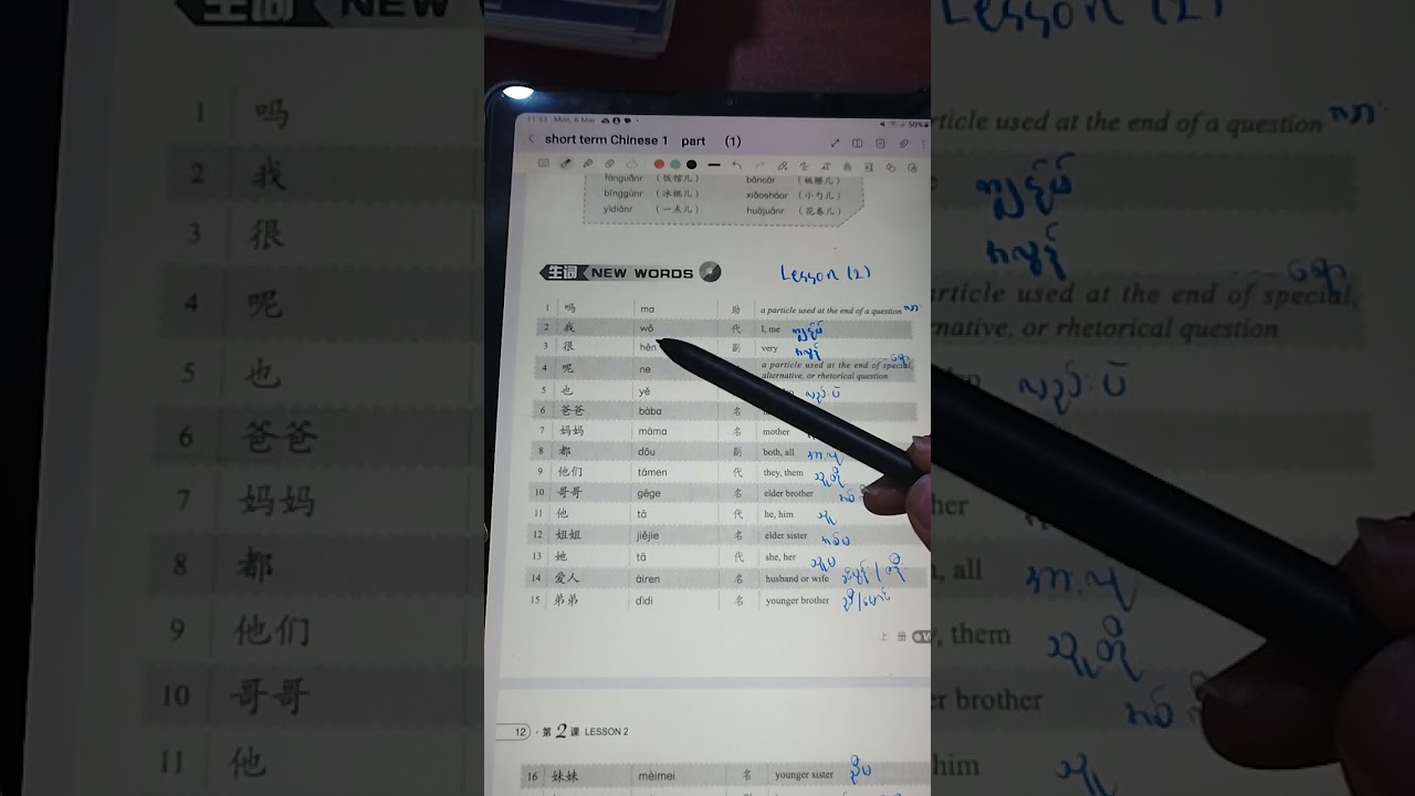 short term spoken Chinese threshold lesson-2