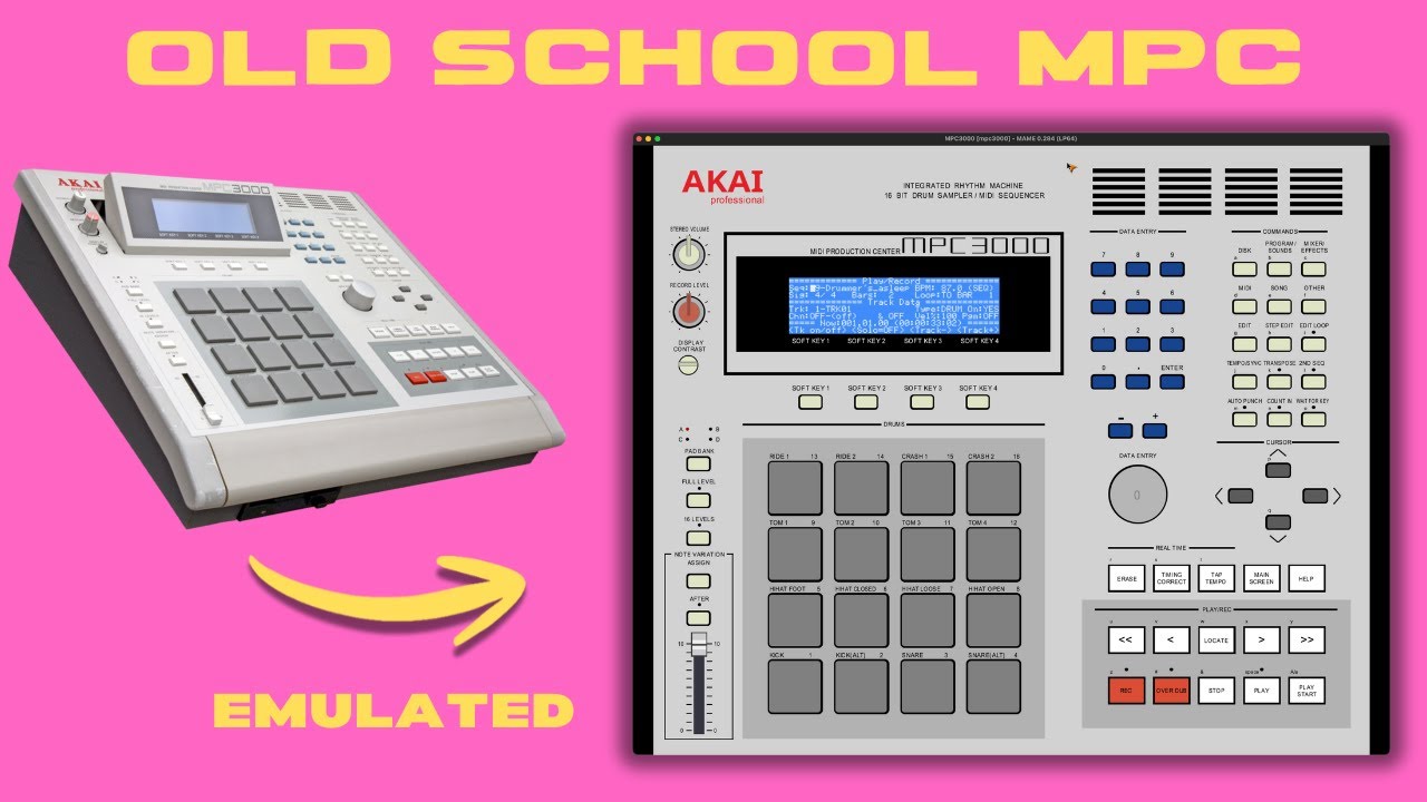 Akai MPC3000 Emulated in MAME – Old-School Sampling Lives On