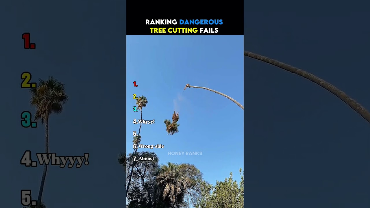 Ranking the Worst Tree Cutting Fails 😭💀🥶