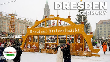 Christmas Markets of Dresden, Germany - 4K 60fps with Captions