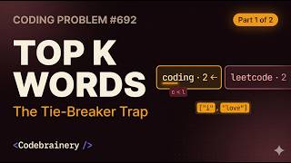 Top K Frequent Words — The Tie-Breaker Most Coders Miss