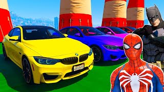 GTA 5 Crazy Ragdolls | Spiderman On Rainbow Spiders Bridge (Spiderman Fails Shark Jumps)