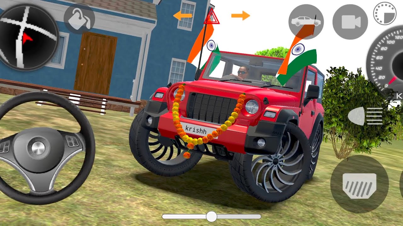 Modified Mahindra Thar😈Games:Indian Red Thar (Gadi Wala Games) Car Game Android Game -