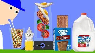 【Algodoo】Trying Perfect Breakfast Shake! ｜完璧な朝食シェイクを作って飲んでみた