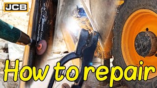 JCB 3CX | ⚠ How To Repair And Weld The Rim JCB Backhoe 👷 | New JCB Video