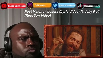 Post Malone - Losers (Lyric Video) ft. Jelly Roll | REACTION