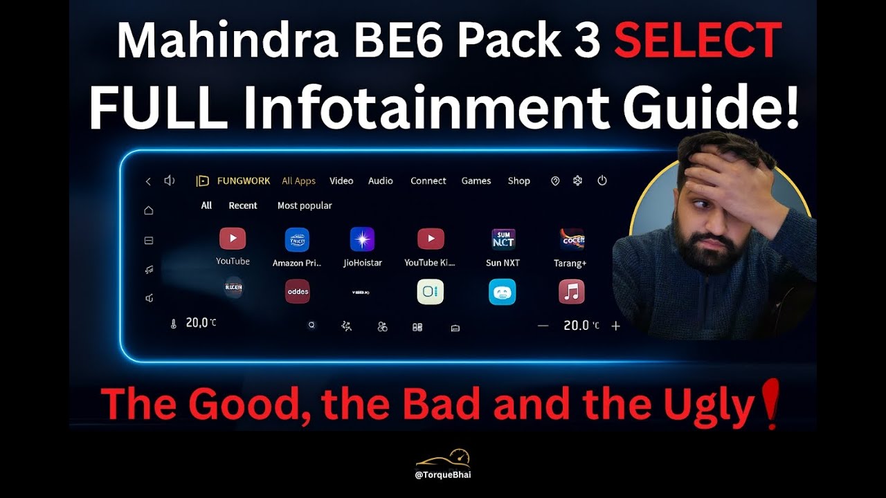 Mahindra BE6 Pack 3 Select — COMPLETE Infotainment Guide + Quick Exterior Walk-around