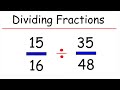 Dividing Fractions Using the Cancellation Method