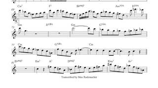 Airegin John Coltrane Solo - Bb Transcription
