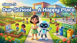 📚 NCERT Class 5 EVS Chapter 4 – Our School: A Happy Place 🏫🌿 | Animated for Kids | Moyna’s Learning