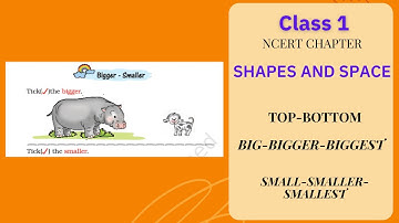 Big and Small/NCERT Maths Class 1/ shapes and space
