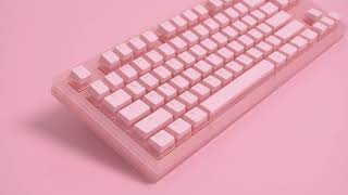 Akko Sakura Jelly Mechanical Keyboard - YouTube