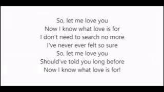 Ronan Keating - Let me love you (Lyrics)