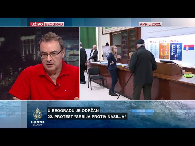 باكيتش: في صربيا، لا يوجد سوى معارضة النظام التي تتفاوض مع السلطات بشأن تقسيم الغنائم.