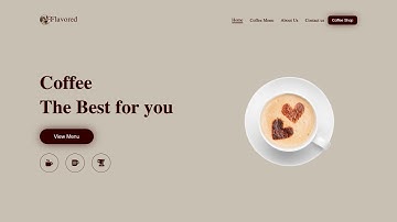 Create a Responsive Coffee Shop Website | HTML, CSS, JavaScript Tutorial for Beginners