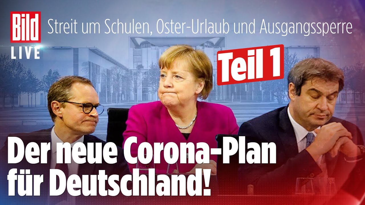 🔴CORONA-GIPFEL: Ausgangssperre für Millionen Deutsche? | BILD Live Spezial Teil 1