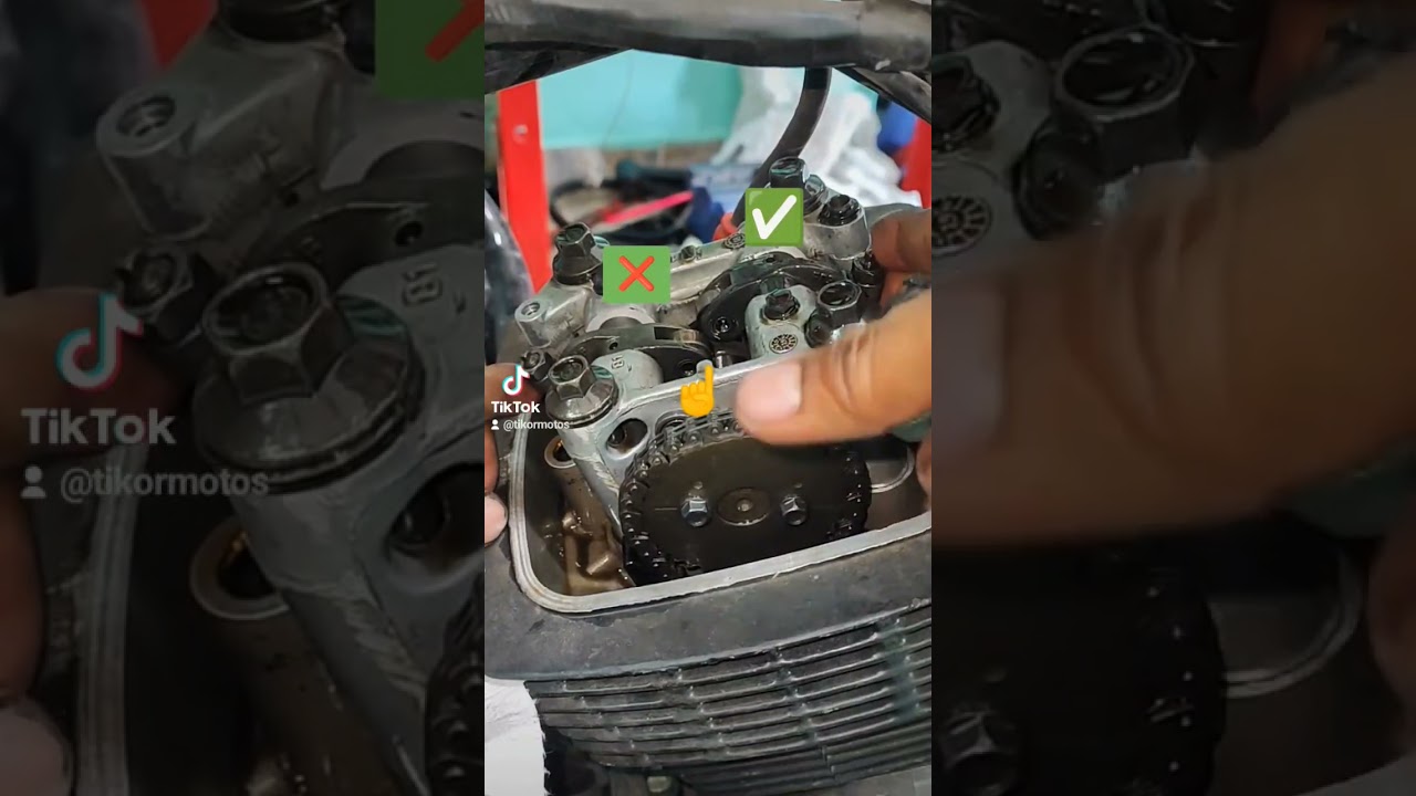 mire el estado de balancín de la motocicleta así de fácil. 