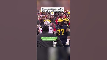 The rivalry between Michigan vs. Ohio State is REAL 😤 #shorts