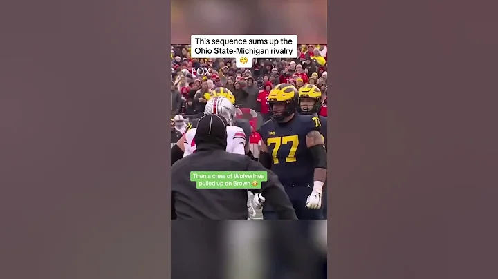 The rivalry between Michigan vs. Ohio State is REAL 😤 #shorts