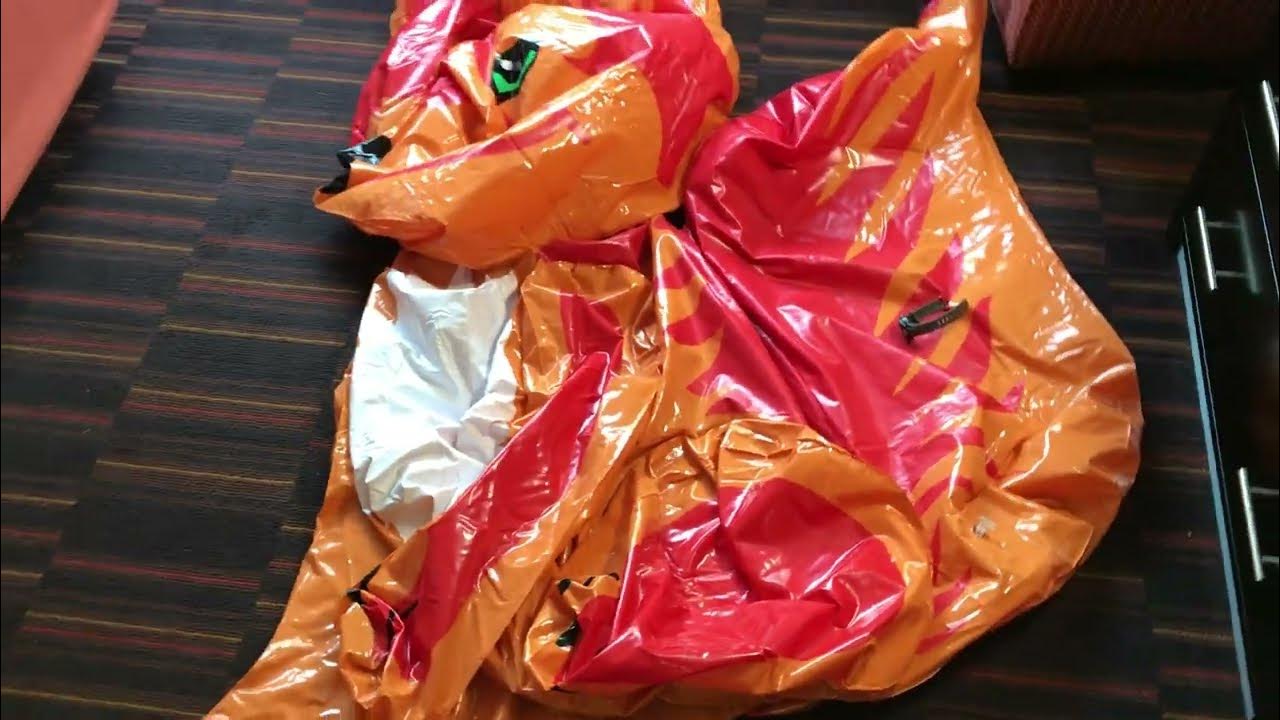 Popping Huge Inflatable Fox Youtube