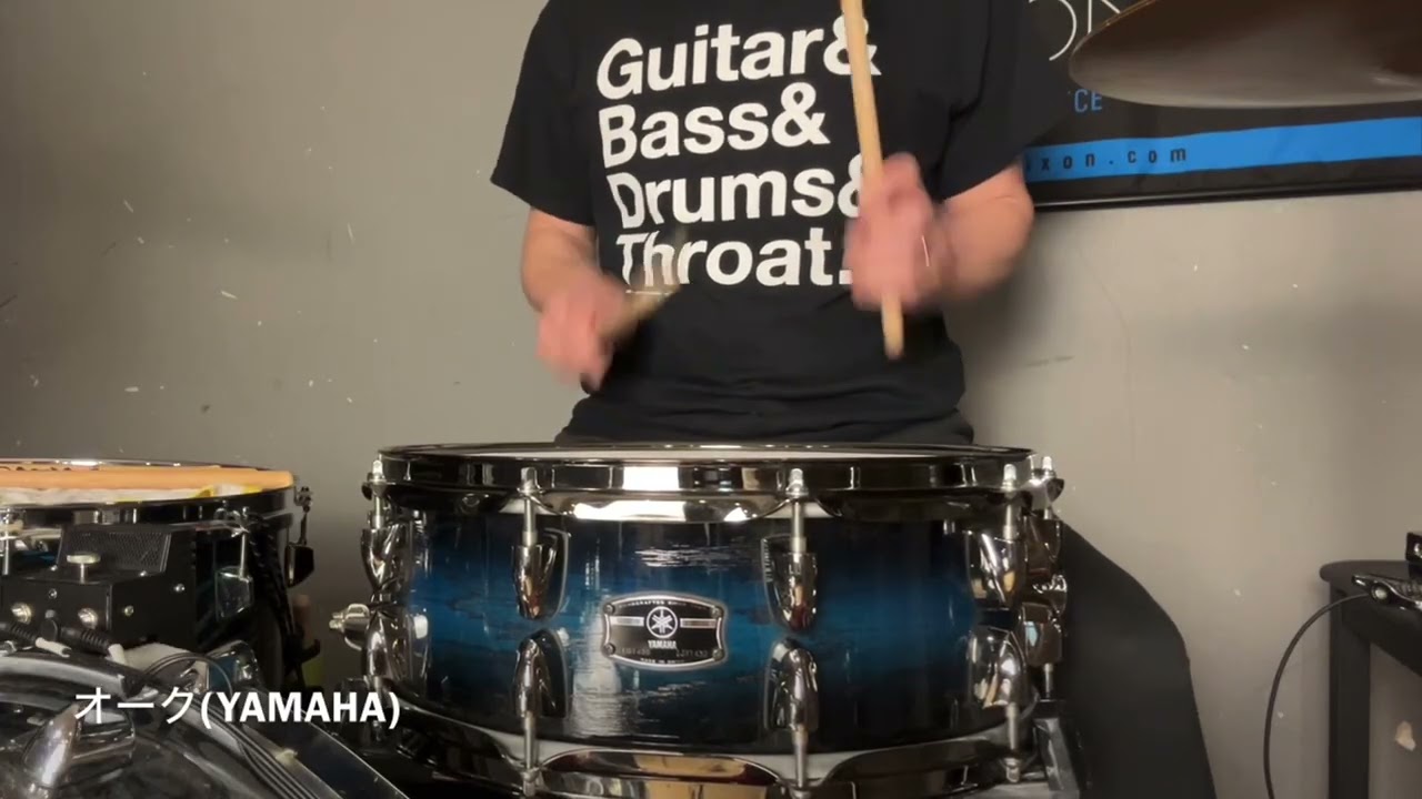 スネアドラム サウンド比較・ウッドシェル編【MyDRUMS】 - YouTube